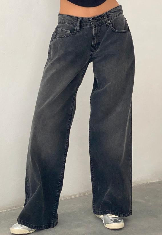 Low Rise Straight Jeans