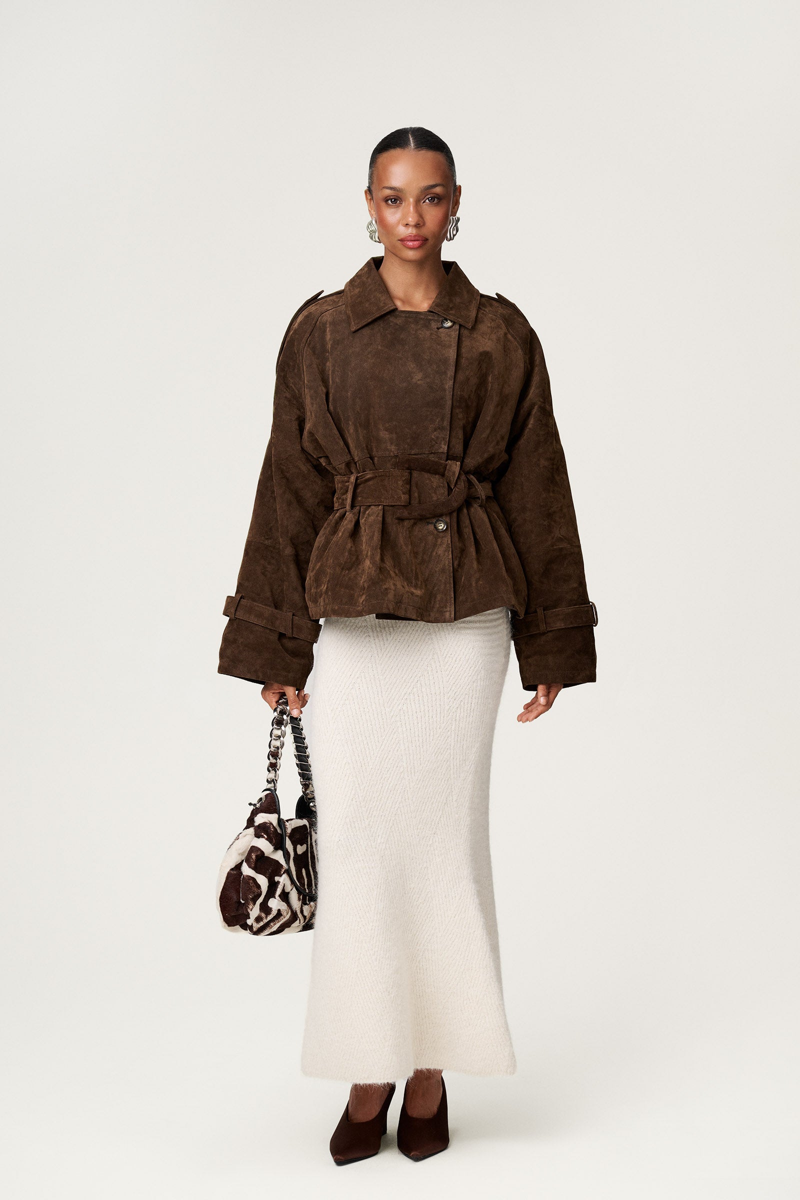 York Cropped Trench Coat