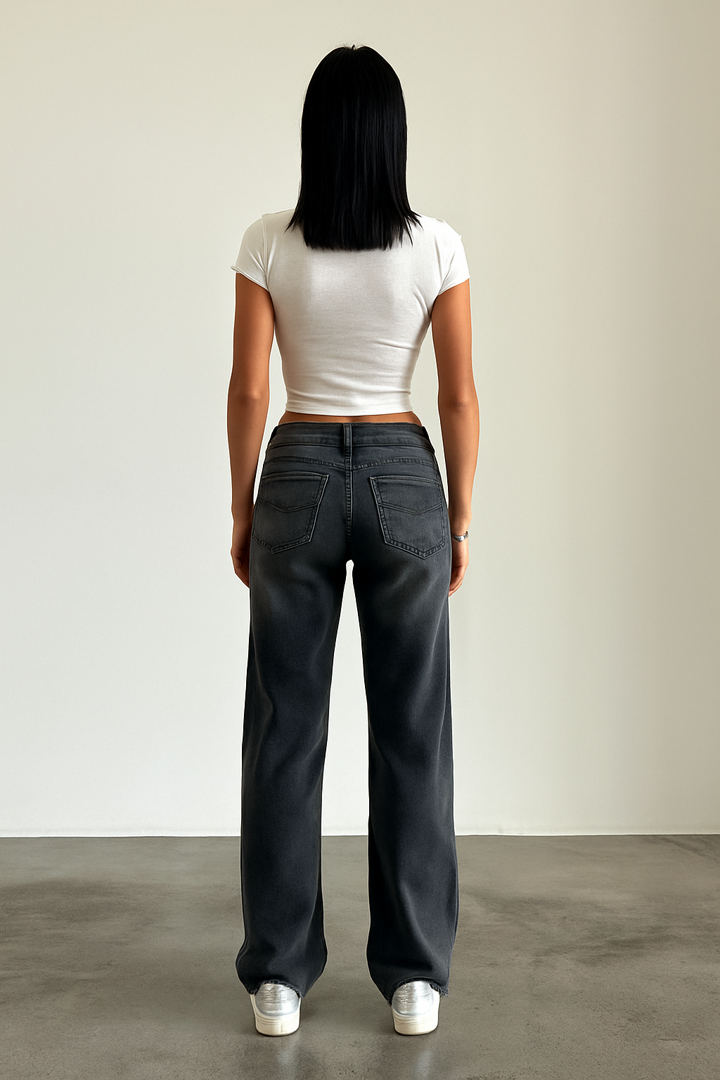 Low Rise Straight Jeans