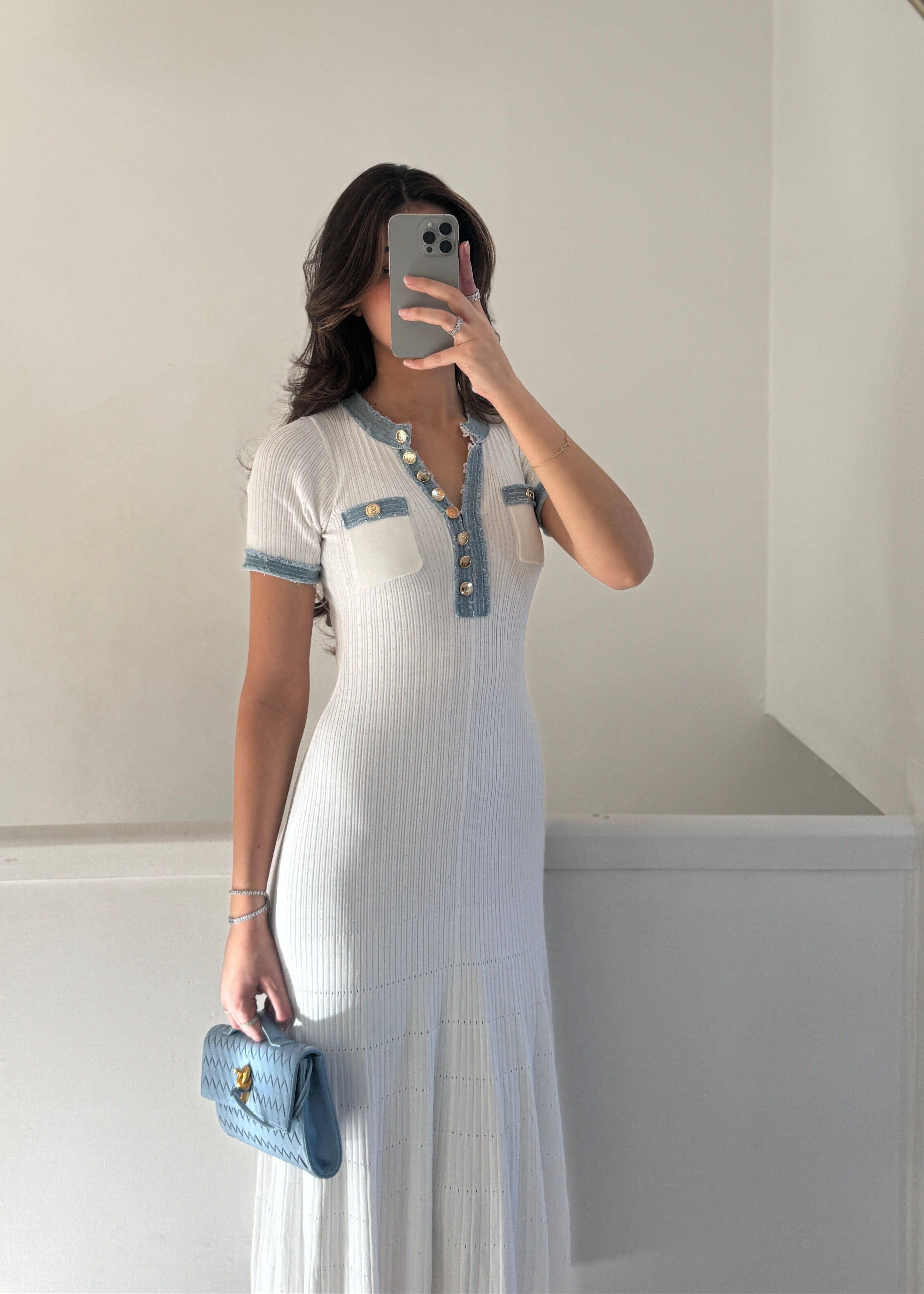 Claire Luxe Tweed Dress