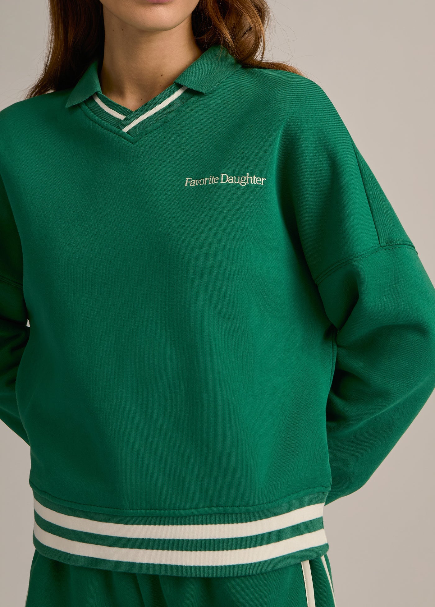 Ivy League Green Sweater
