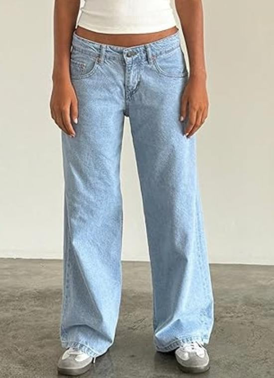 Low Rise Straight Jeans