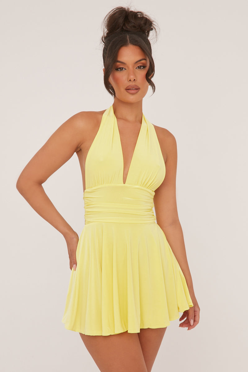 Elena Butter Yellow Dress