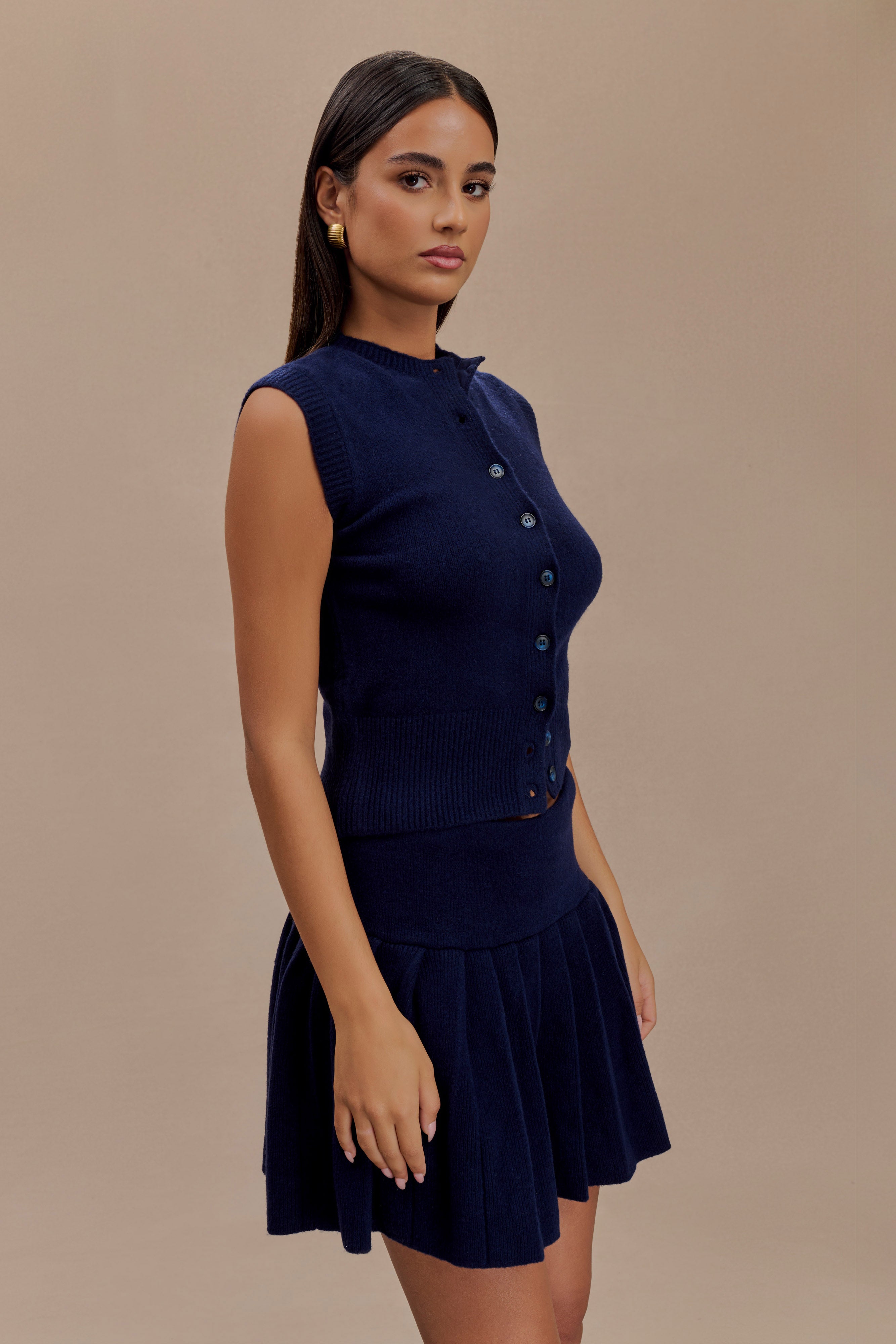 Dionne Sleeveless Knit Vest