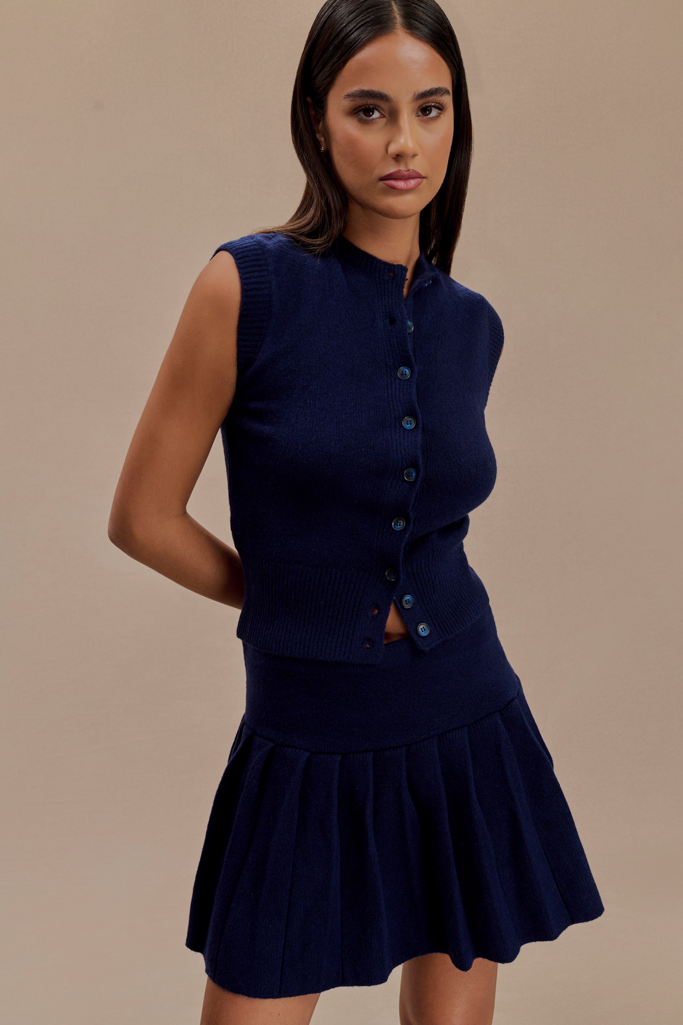 Dionne Sleeveless Knit Vest