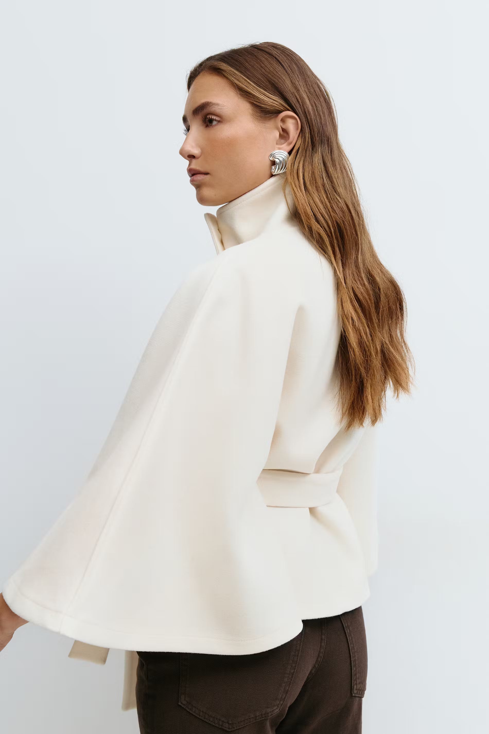 Clara Belted Cape Jacket