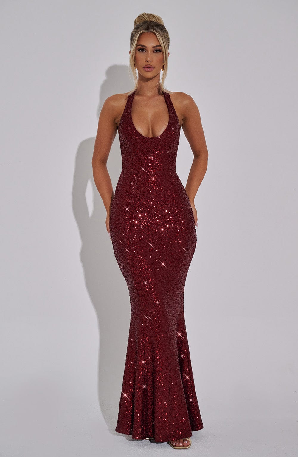Dyna Sequin Maxi Dress
