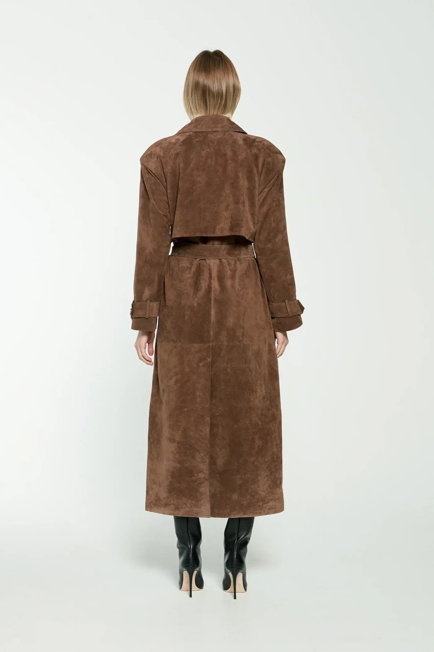 Sienna Suede Trench Coat
