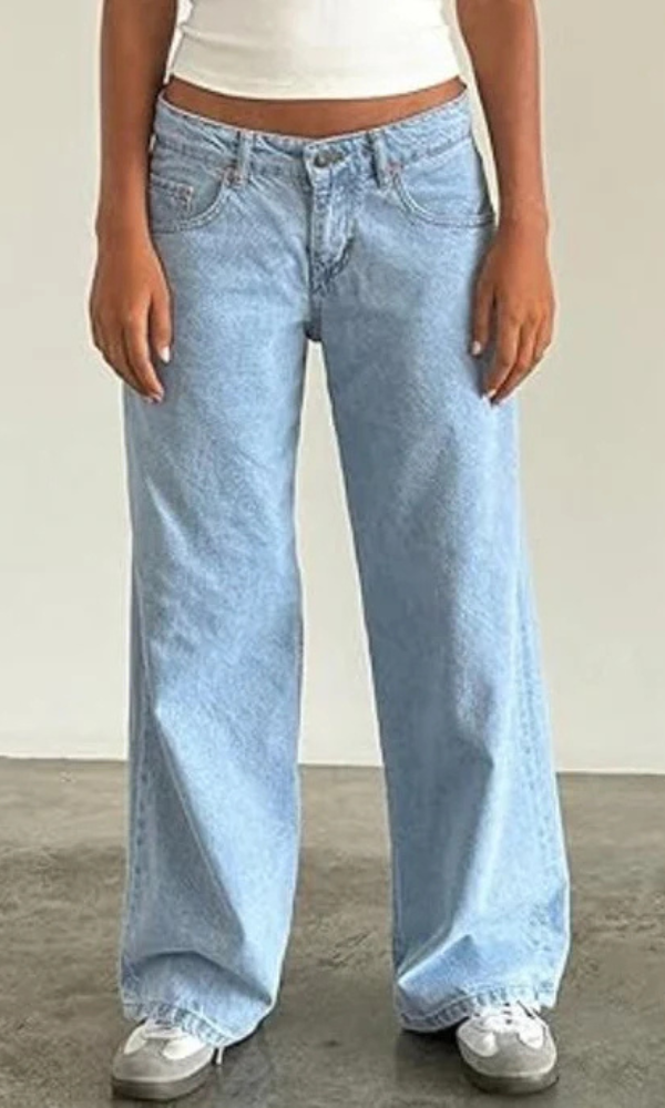 Low Rise Straight Jeans