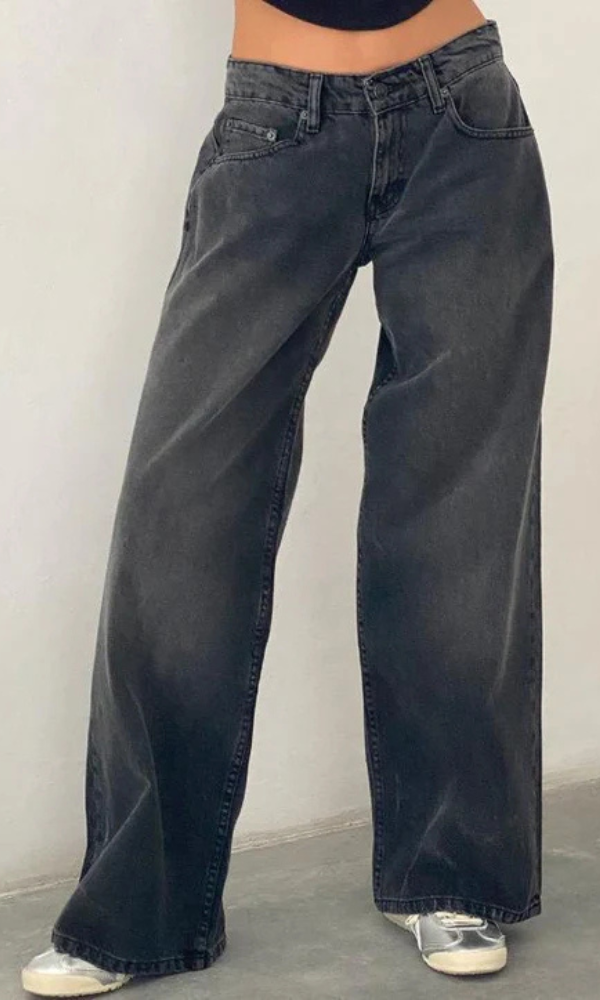Low Rise Straight Jeans